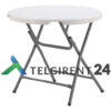Ümmargune laud 80cm peoinventar plastiklauad kokkupandavad lauad 80cm ümmargune laud 80cm
