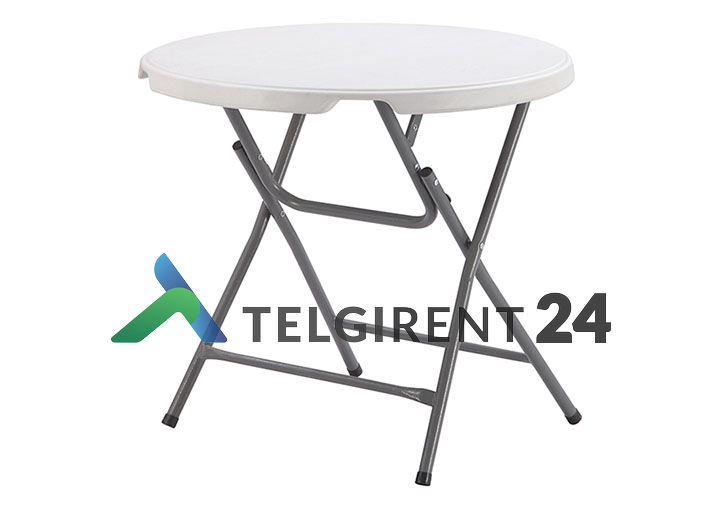 Ümmargune laud 80cm peoinventar plastiklauad kokkupandavad lauad 80cm ümmargune laud 80cm